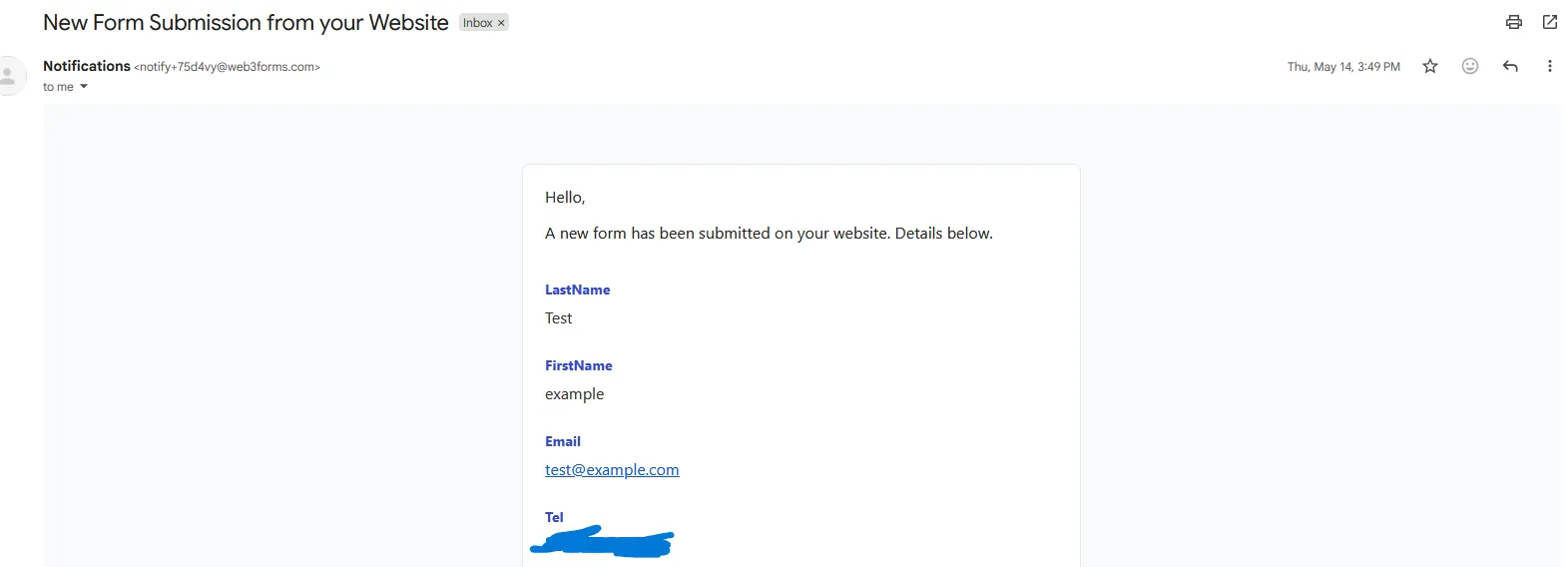Lead Email Notification