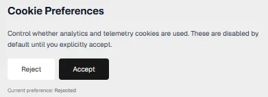Privacy toggle on the Privacy Policy page
